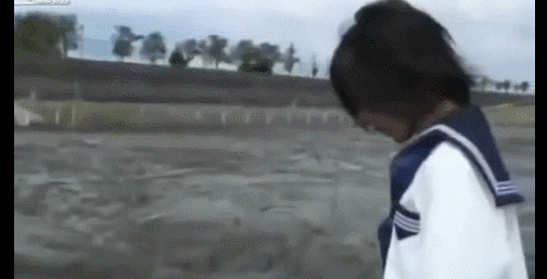 girl diving GIF