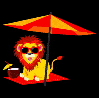 WelpieToys summer beach relax sunglasses GIF