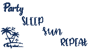Caribbean Not Sleeping Sticker by Party Island Curacao