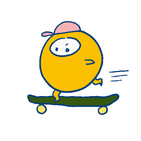 Ann_Nua giphyupload skateboard 滑板 百變怪 Sticker