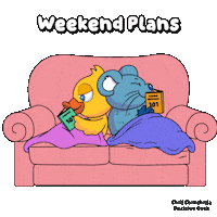 Staying In Saturday Morning Sticker by VeeFriends