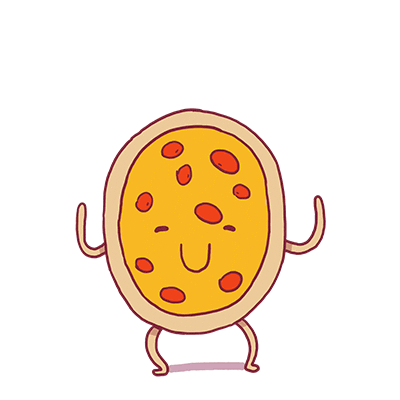 happy pizza GIF