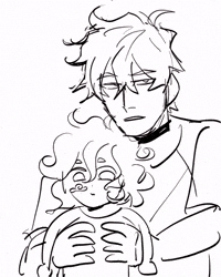 everhart anime dad daughter cloudy GIF