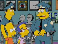 amused bart simpson GIF