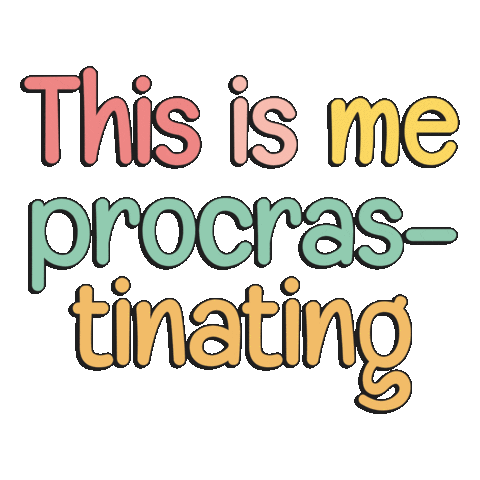 Summer Procrastinating Sticker