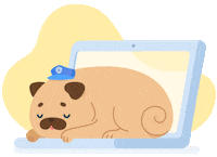 Pug Laptop Sticker by Securly