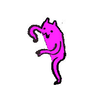 pink eating Sticker by Eddie James