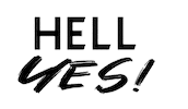 Hell Yes Sticker by Kiska