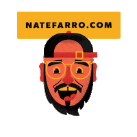 natefarro graphic design nashville illustrator nate Sticker