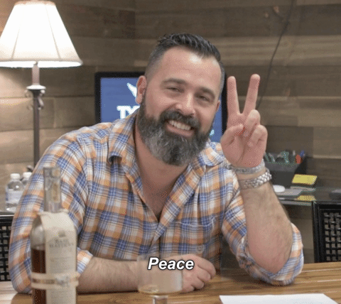 peace kiss GIF