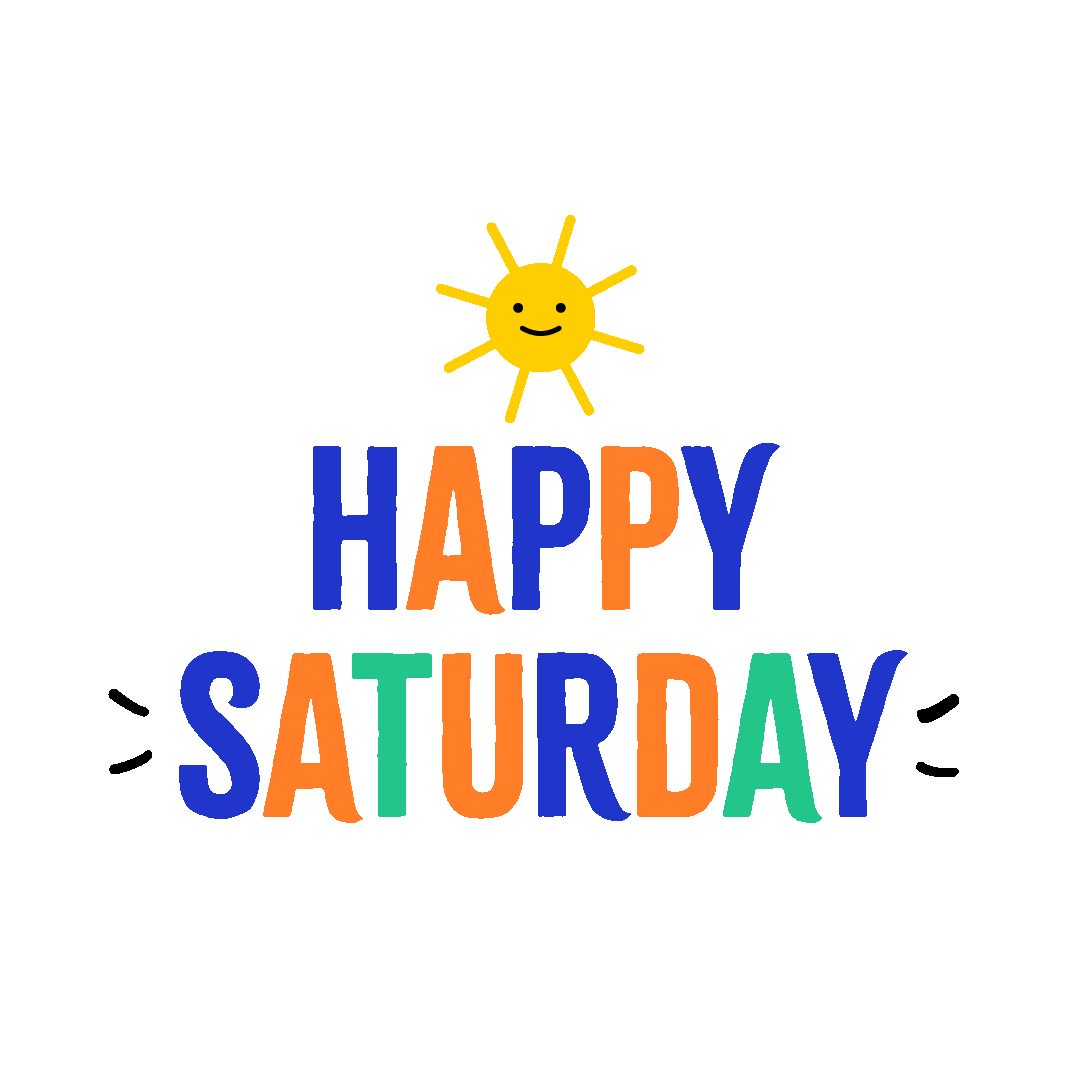 Its Saturday Sticker by Jessica Lau