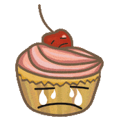 Sad Food Sticker