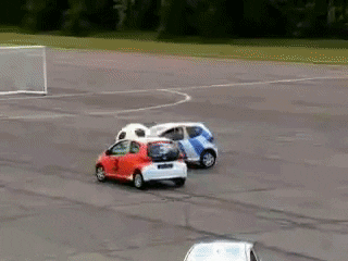 Dr_P giphygifmaker car football GIF