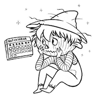 Sad Creepy Cute Sticker