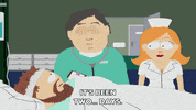 sick doctor GIF by South Park 
