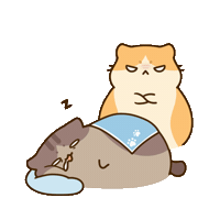 Cat Sticker by Bichi Mao