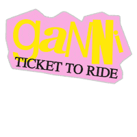 Gannitickettoride Sticker by GANNI