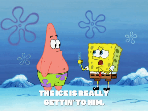 season 8 frozen face-off GIF by SpongeBob SquarePants