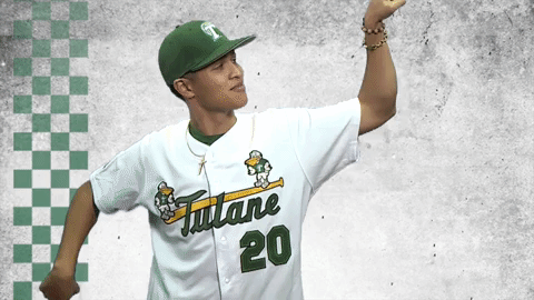 baseball athletics GIF by GreenWave