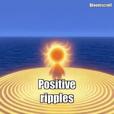 Kindness Gratitude GIF by Bloomscroll