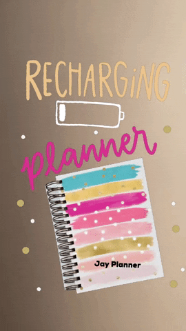 JayPlanner phone planner battery charger GIF