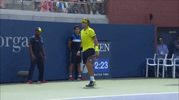 david ferrer shrug GIF by US Open
