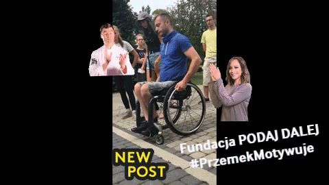 FundacjaPodajDalej giphygifmaker giphyattribution wheelchair disabled GIF