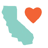 Los Angeles Heart Sticker by Lemonade LA