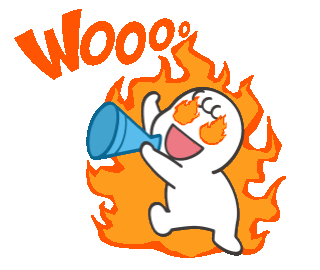 mamypokobr giphyupload fire wooo mamypoko Sticker