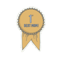 bydaisydalia mom gold mother mama Sticker