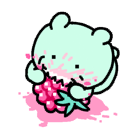 Hungry Teddy Bear Sticker by luckycavity