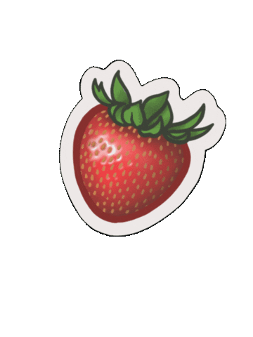 isabellenedel sweet fruit strawberry berry Sticker