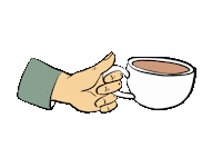 gebauermedia coffee morning hand goodmorning Sticker