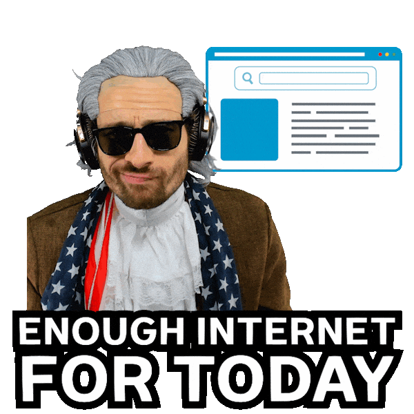 Internet Im Out Sticker