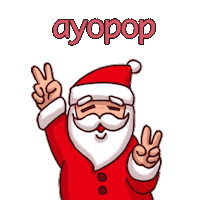 christmas santa Sticker by Ayopop Indonesia