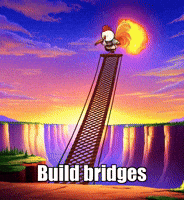 Wisdom Build Bridges GIF by Zorooster