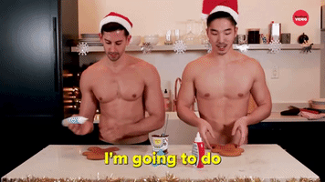 Male Models Decorate Their Ideal (Gingerbread) Men