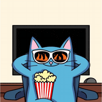 Blue Cat Nopecat GIF