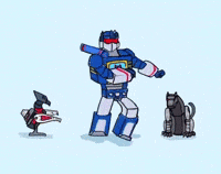 crunchybunchee dancing transformers soundwave decepticon GIF