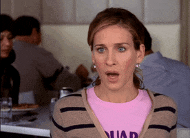 Shocked Sarah Jessica Parker GIF