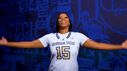 Georgia Tech Basketball GIF by Georgia Tech Yellow Jackets
