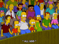 booing homer simpson GIF