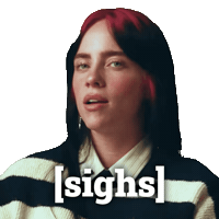 Tired Billie Eilish Sticker by Variety
