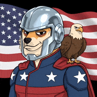 Proud American Flag GIF by Doge Pound