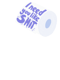 Stay Safe Toilet Paper Sticker by Nora Fikse