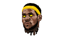 Aawebstudio james lebron james lebron king james Sticker