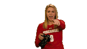 Wisconsin Volleyball Wow Sticker by Wisconsin Badgers