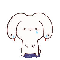 chimera_abyss kawaii cry rabbit sorry Sticker