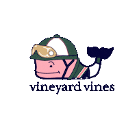Kentucky Derby Whale Sticker by vineyard vines
