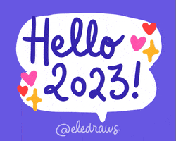 New Year Love GIF by Eledraws (Eleonore Bem)